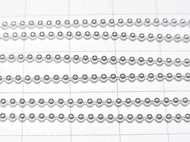 Silver 925 Ball Chain 1.5mm Pure Silver Finish [40cm][45cm][50cm] Necklace 1pc