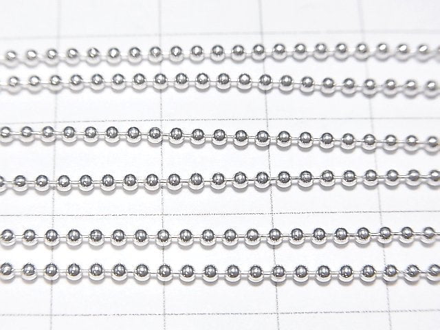 Silver925 Ball Chain 1.5mm Pure Silver Finish [40cm][45cm][50cm] Necklace 1pc