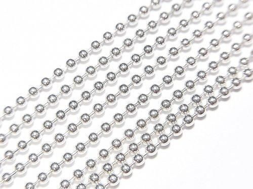 Chaîne Billes Argent 925 1.8mm Finition Argent Pur Collier [38cm][40cm][45cm] 1pc