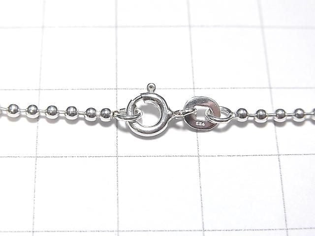 Silver 925 Ball Chain 1.8mm Pure Silver Finish [38cm][40cm][45cm] Necklace 1pc