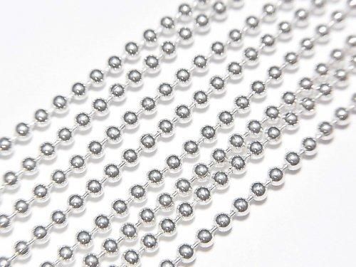 Silver 925 Ball Chain 2.0mm Pure Silver Finish [40cm][45cm] Necklace 1pc