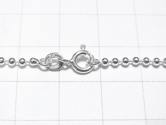 Silver925 Ball Chain 2.0mm Pure Silver Finish [38cm][40cm][45cm] Necklace 1pc