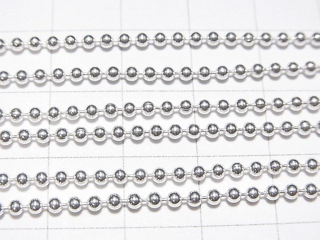 Silver925 Ball Chain 2.0mm Pure Silver Finish [40cm][45cm] Necklace 1pc