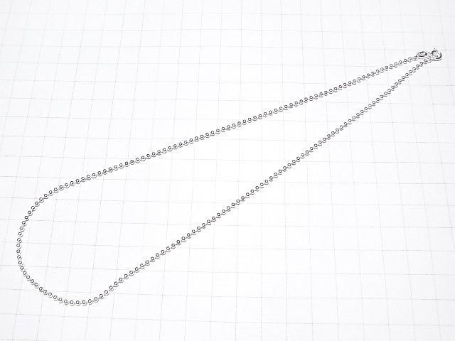 Chaîne à billes en Argent 925 2.0mm Finition Argent Pur [40cm][45cm] Collier 1pc