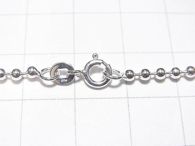 Silver 925 Ball Chain 2.3mm Pure Silver Finish [40cm][45cm][50cm] Necklace 1pc