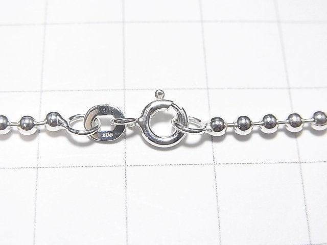 Silver925 Ball Chain 2.3mm Pure Silver Finish [38cm][40cm][45cm][50cm] Necklace 1pc