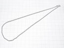Silver925 Ball Chain 2.3mm Pure Silver Finish [40cm][45cm][50cm] Necklace 1pc