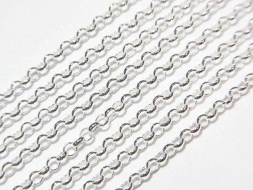 Silver925 Rolo Chain 2.0mm Sterling Silver Finish [40cm][45cm][50cm][60cm] Necklace 1pc