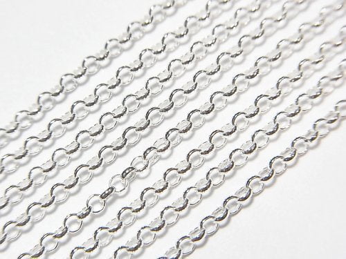 Silver925 Rolo Chain 2.0mm Pure Silver Finish [40cm][45cm][50cm][60cm] Necklace 1pc