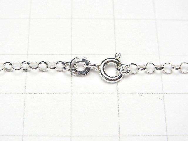 Silver925 Rolo Chain 2.5mm Sterling Silver Finish [40cm][45cm][50cm][60cm] Necklace 1pc