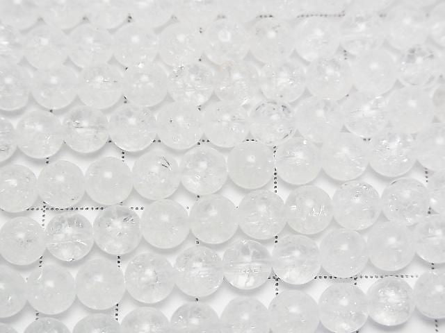 [Video] Cracked Crystal Round 6mm 1-strand beads (approx. 14 inches/35 cm)