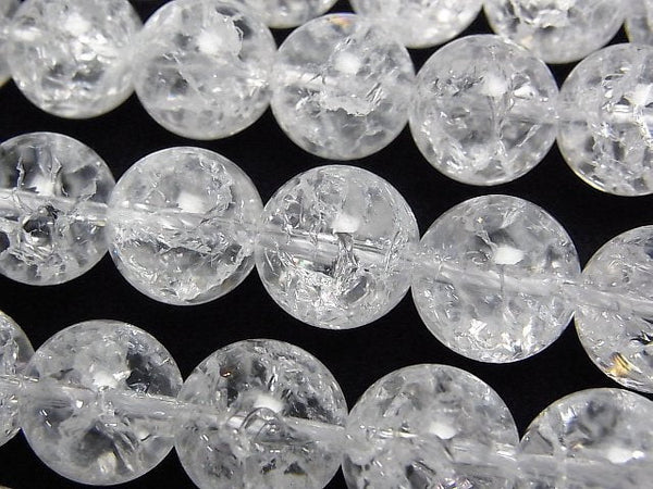 Cracked Crystal Gemstone Beads