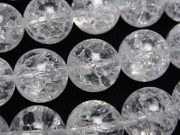 Cracked Crystal Gemstone Beads