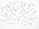 Silver925 Earwire 14x13mm with round beads 2pairs (4 pieces)