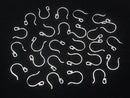Silver925 Earwire 14x10mm with round beads 2pairs (4 pieces)