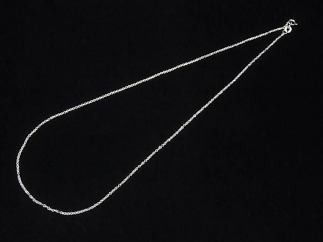 Silber 925 Kabelkette 1,1mm Rhodiumbeschichtet [38cm][40cm][45cm][50cm][60cm][75cm] Halskette 1 Stück