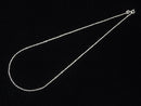 Silver925  Cable Chain  1.3mm Rhodium Plated  [18cm][38cm][40cm][45cm][50cm][60cm][75cm] 1pc