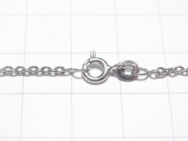 Silver 925 Cable Chain 2mm Rhodium Plated [38cm][40cm][45cm][50cm][60cm] Necklace 1pc