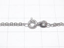 Silver925 Cable Chain 2mm Rhodium Plated [38cm][40cm][45cm][50cm][60cm] Necklace 1pc