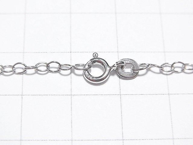 Silver 925 Long Cable Chain 2.5mm Rhodium Plated [40cm][45cm][50cm][60cm] Necklace 1pc