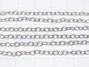 Silver925 Long Cable Chain 2.5mm Rhodium Plated [40cm][45cm][50cm][60cm] Necklace 1pc