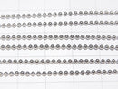 Silver925 Ball Chain 1.5mm Rhodium Plated [40cm][45cm][50cm] Necklace 1pc