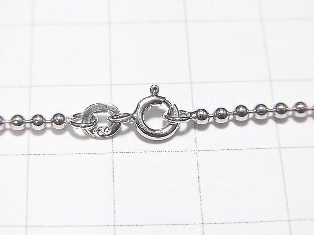Silver 925 Ball Chain 2mm Rhodium Plated [40cm][45cm] Necklace 1pc