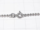 Silver925 Ball Chain 2mm Rhodium Plated [40cm][45cm] Necklace 1pc