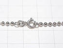 Silver925 Ball Chain 2.3mm Rhodium Plated [40cm][45cm][50cm] Necklace 1pc