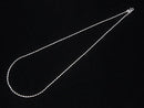 Silver925 Ball Chain 2.3mm Rhodium Plated [40cm][45cm][50cm] Necklace 1pc