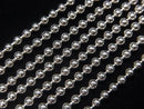 Silver925 Ball Chain 2.5mm Rhodium Plated [40cm][45cm][50cm] Necklace 1pc