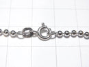Silver925 Ball Chain 2.5mm Rhodium Plated [40cm][45cm][50cm] Necklace 1pc
