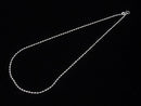Silver925 Ball Chain 2.5mm Rhodium Plated [40cm][45cm][50cm] Necklace 1pc