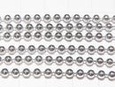 Silver925 Ball Chain 3mm Rhodium Plated [50cm][60cm] Necklace 1pc