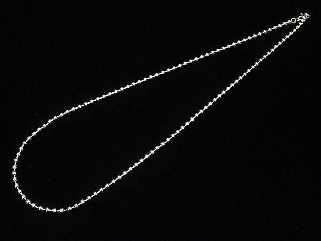 Silver 925 Ball Chain 3mm Rhodium Plated [50cm][60cm] Necklace 1pc