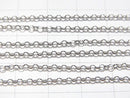 Silver925 Rolo Chain 2.0mm Rhodium Plated [38cm][40cm][45cm][50cm][60cm] Necklace 1pc