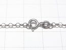 Silver925 Rolo Chain 2.5mm Rhodium Plated [40cm][45cm][50cm][60cm] Necklace 1pc
