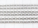 Silver925 Rolo Chain 2.5mm Rhodium Plated [40cm][45cm][50cm][60cm] Necklace 1pc