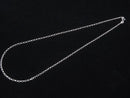 Silver925 Rolo Chain 2.5mm Rhodium Plated [40cm][45cm][50cm][60cm] Necklace 1pc