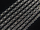 Silver925 Long Rolo Chain 2mm Rhodium Plated [40cm][45cm][50cm][60cm] Necklace 1pc