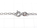 Silver925 Long Rolo Chain 2mm Rhodium Plated [40cm][45cm][50cm][60cm] Necklace 1pc