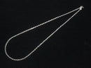 Silver925 Long Rolo Chain 2mm Rhodium Plated [40cm][45cm][50cm][60cm] Necklace 1pc