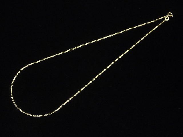 Silver925  Cable Chain  1.3mm 18KGP [18cm][38cm][40cm][45cm][50cm][60cm][75cm] 1pc