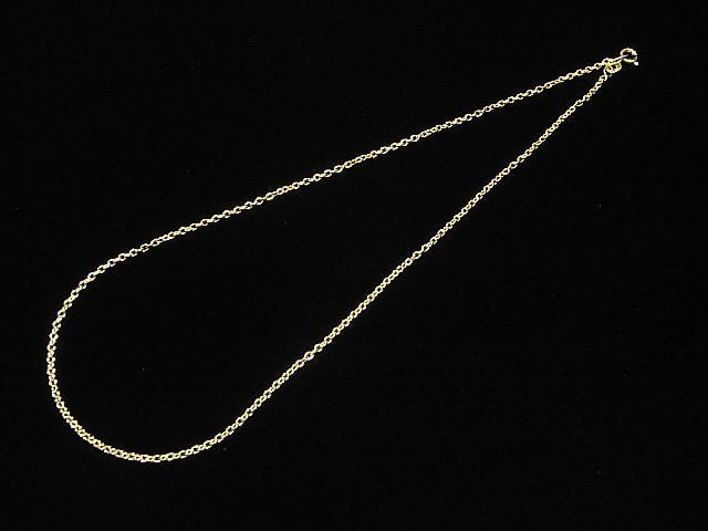 Silver925 Cable Chain 2mm 18KGP [38cm][40cm][45cm][50cm][60cm] Necklace 1pc