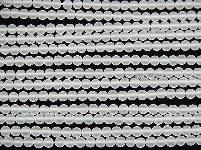 [Video]Frosted Quartz AAA Round 3mm 1strand beads (aprx.15inch/36cm)