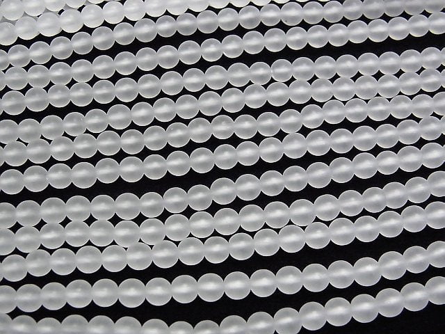 Frosted Quartz AAA Round 4mm 1strand beads (aprx.15inch/37cm)