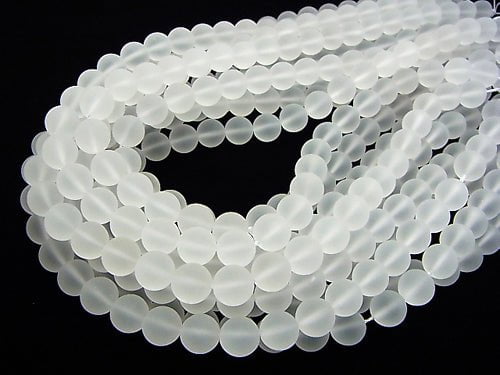 [Video] Frosted Quartz AAA Round 10mm half or 1strand beads (aprx.15inch/37cm)