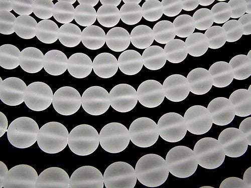 Frosted Quartz AAA Round 12mm 1/4 or 1strand beads (aprx.15inch/36cm)