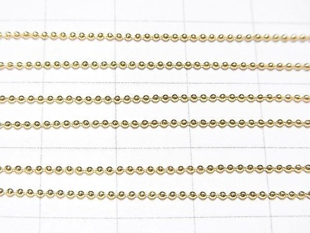 Silver 925 Ball Chain 1mm 18KGP [40cm][45cm][50cm] Necklace 1pc