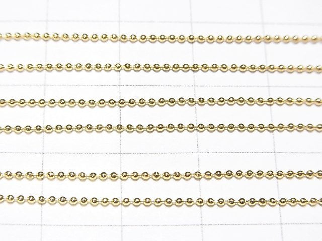 Silver925 Ball Chain 1mm 18KGP [40cm][45cm][50cm] Necklace 1pc